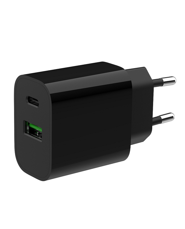 Gembird TA-UC-PDQC20-01-BK chargeur d'appareils mobiles Universel Noir Secteur Charge rapide Intérieure