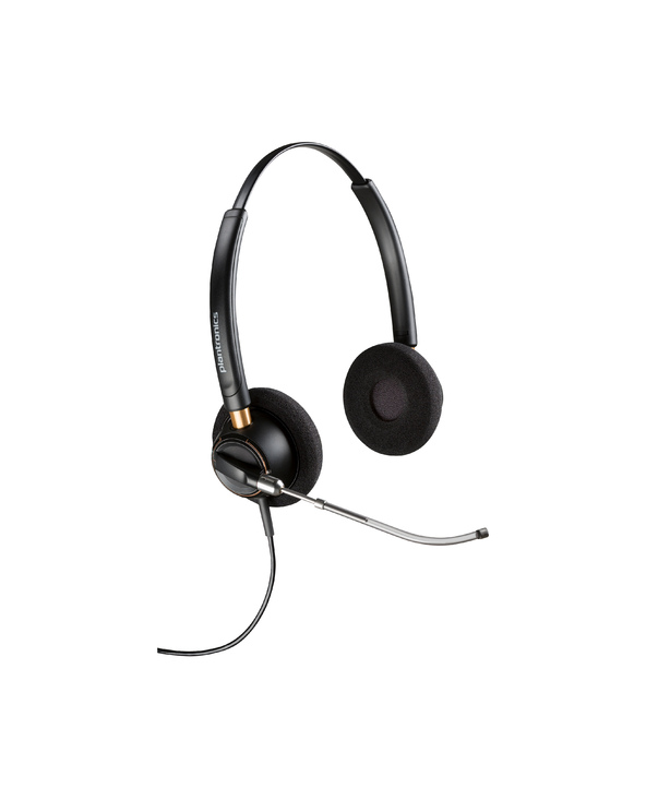 HP Poly Micro-casque binaural Poly EncorePro 520V VoiceTube + fonction Quick Disconnect