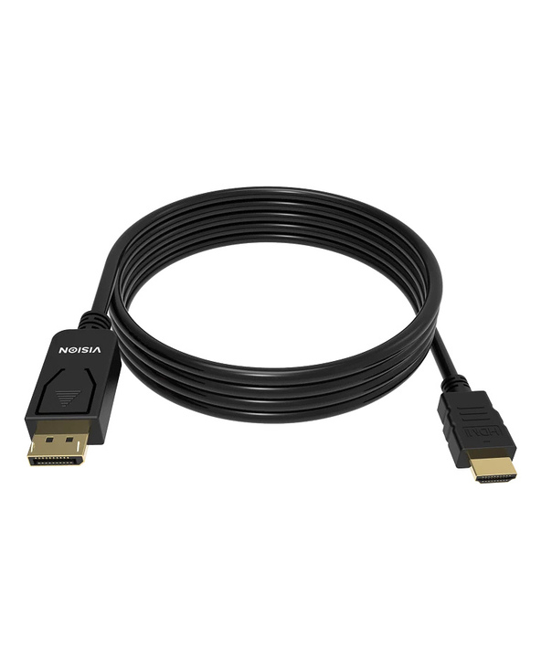 Vision TC 2MDPHDMI8K/BL câble vidéo et adaptateur 2 m DisplayPort HDMI Noir