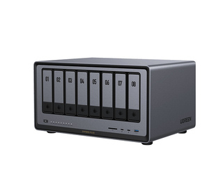 Ugreen 35127B serveur de stockage NAS Bureau Intel Core i5 i5-1235U 8 Go DDR5 0 To UGOS Pro Gris