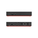 Origin Storage 40AF0135EU station d'accueil USB 3.2 Gen 1 (3.1 Gen 1) Type-A + Type-C Charbon de bois, Rouge