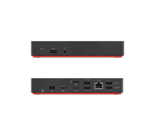 Origin Storage 40AF0135EU station d'accueil USB 3.2 Gen 1 (3.1 Gen 1) Type-A + Type-C Charbon de bois, Rouge