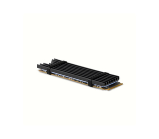 Axagon CLR-M2L3 système de refroidissement d’ordinateur M.2 NVMe SSD, Disque électronique Dissipateur thermique/Radiateur Noir 1