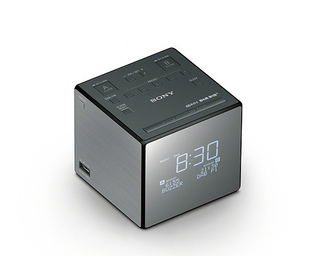 Sony XDRC1DBP Radio portable Horloge Noir, Argent