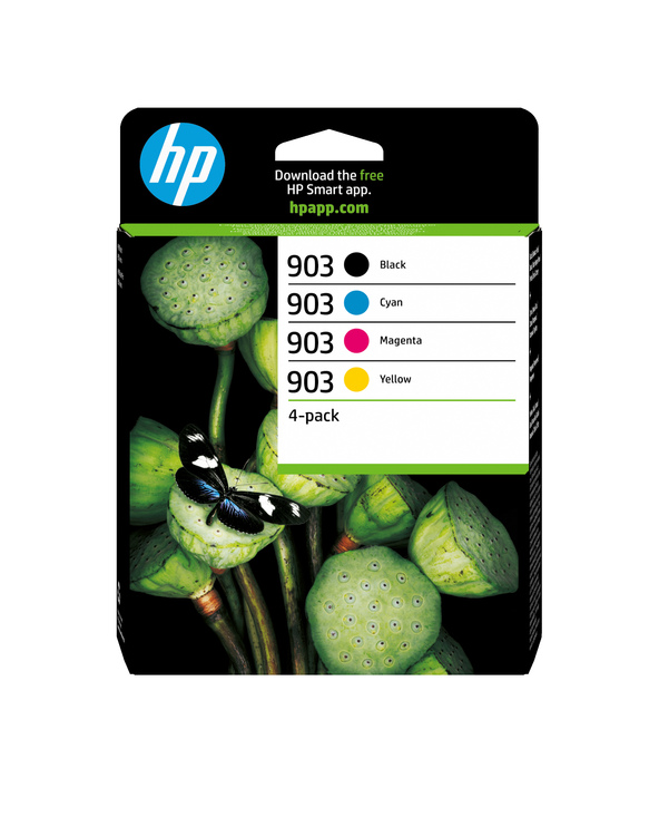 HP 903 Pack de 4 cartouches d'encre Noir/Cyan/Magenta/Jaune authentiques