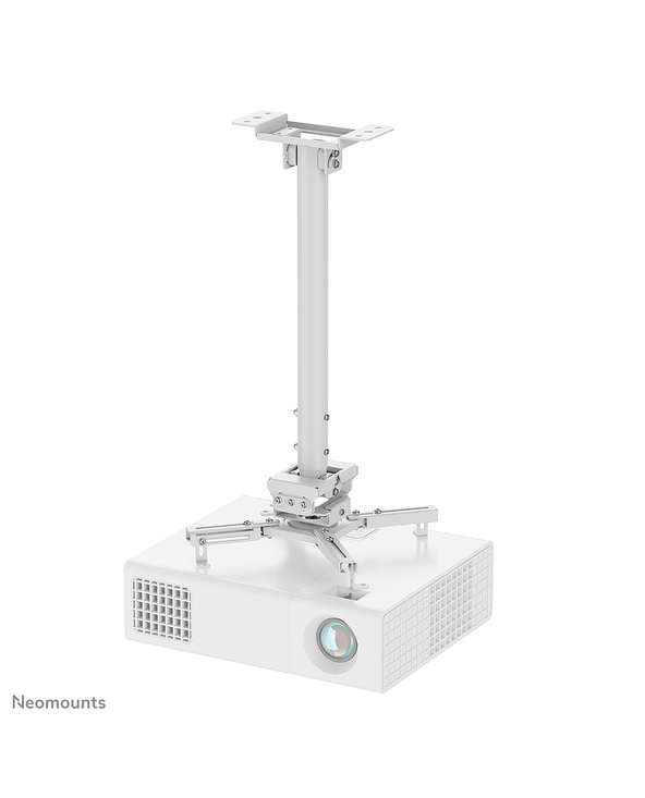Neomounts CL25-540WH1 Support de plafond pour vidéoprojecteur - h60.5-90.5 cm - installation facile - orientable