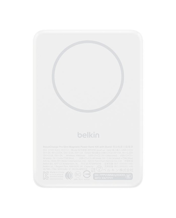 Belkin BPD016hqWH 5000 mAh Recharge sans fil Blanc
