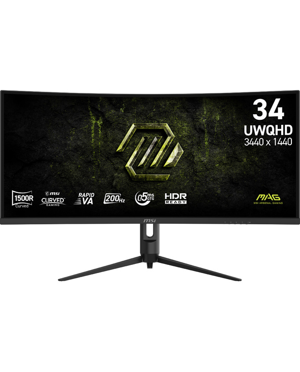 MSI MAG 342CQRF E20 34" LCD UltraWide Quad HD 0,5 ms Noir