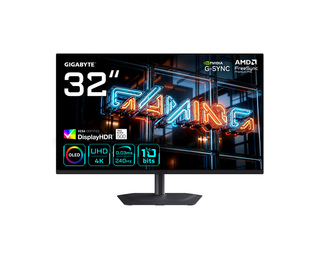 GIGABYTE MO32U24 MONITEUR GAMING OLED 32” 4K UHD - 3840 X 2160, 240HZ, 0.03MS, 300 CD/M², G-SYNC COMPATIBLE, FREESYNC PREMIUM PR