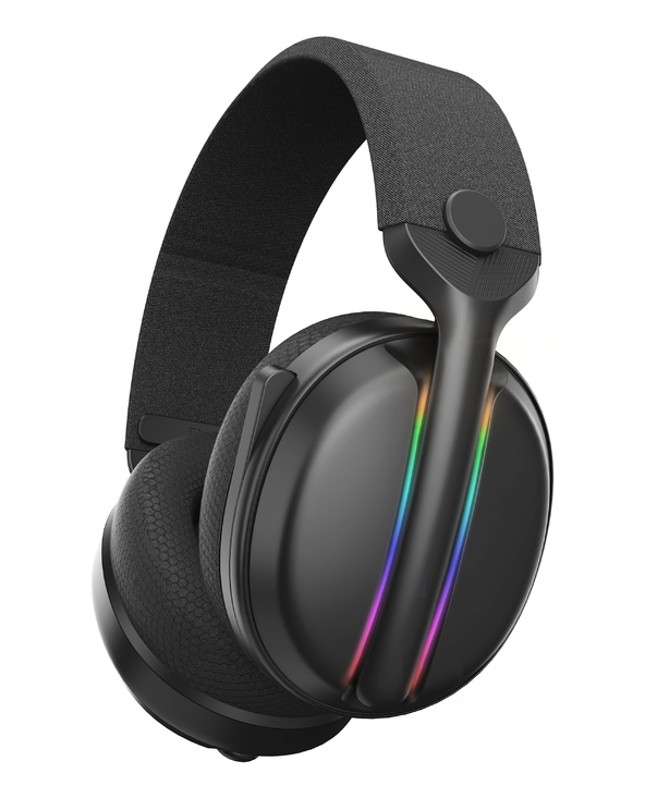 Subsonic TITRE - Vektra casque gaming sans fil pour PS5 PS4 PC Xbox Switch, casque gamer à LED avec hauts parleurs 7.1, micro ré