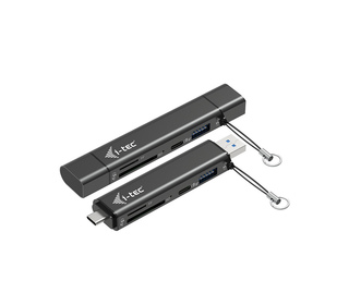 i-tec USB-C/USB-A Dongle SD, TF and 2x USB (1x USB-A, 1x USB-C)