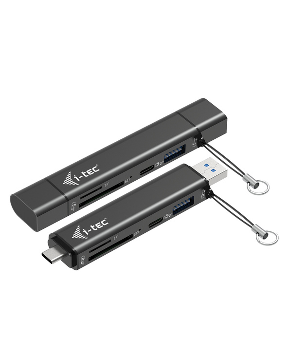 i-tec USB-C/USB-A Dongle SD, TF and 2x USB (1x USB-A, 1x USB-C)