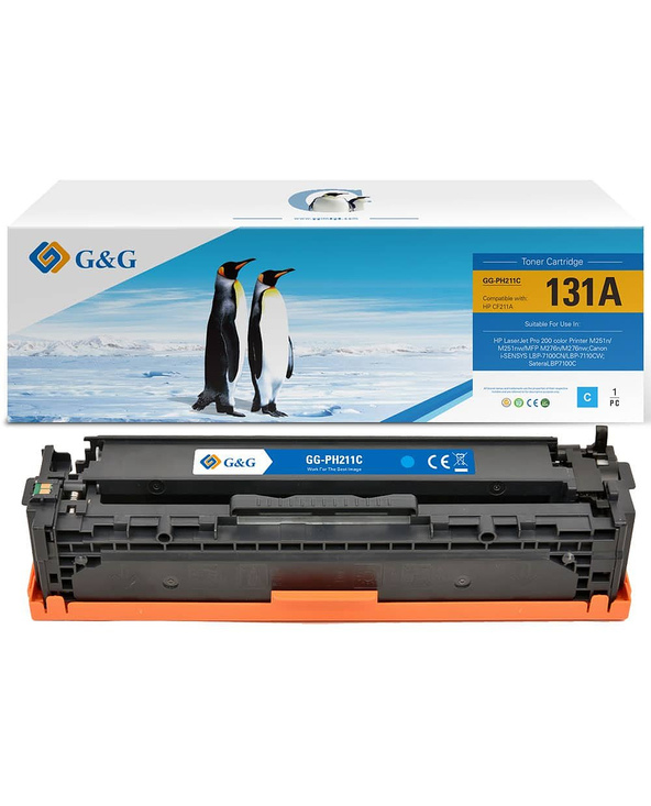 G&G 14317 Cartouche de toner 1 pièce(s) Compatible Cyan