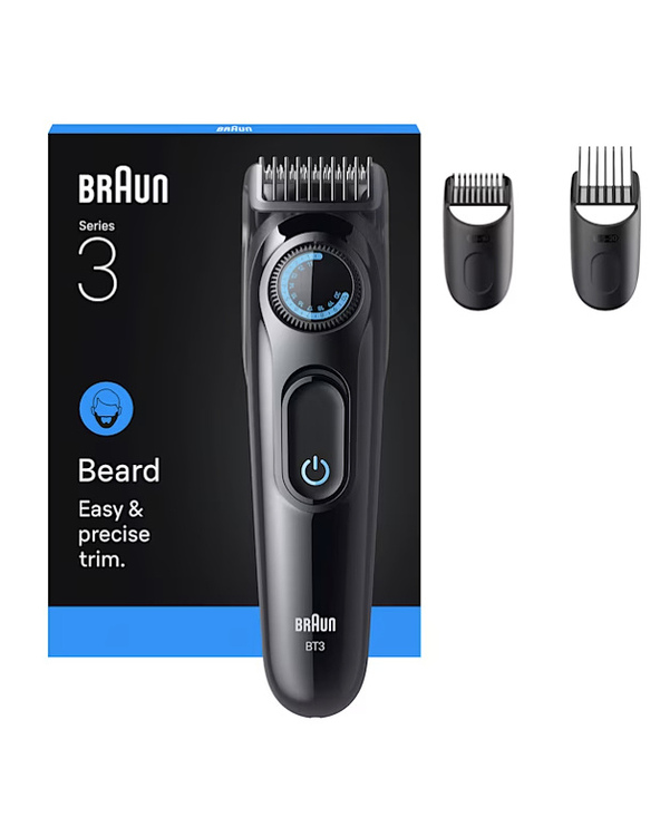 Braun BT3520 tondeuse à barbe Batterie 40 2 cm Noir, Bleu