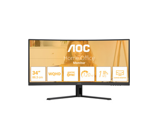 AOC B3 CU34B3E 34" LED Wide Quad HD 4 ms Noir