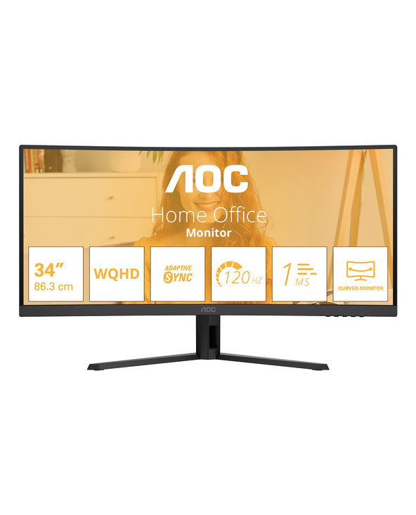 AOC B3 CU34B3E 34" LED Wide Quad HD 4 ms Noir