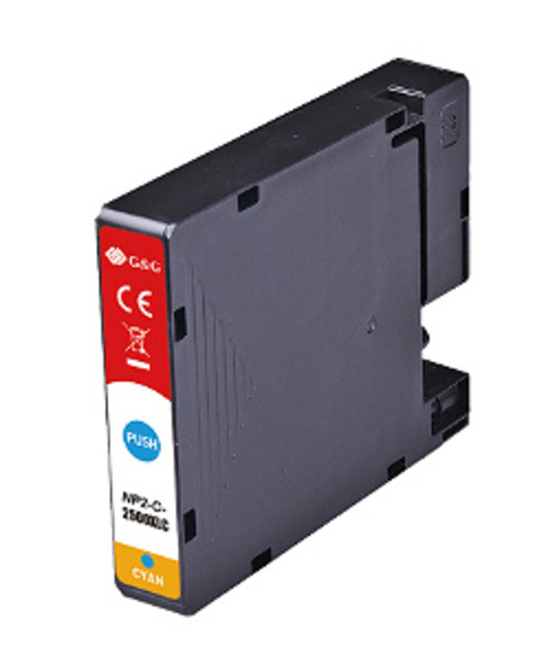 G&G NP-C-2500XLC/C(PG) cartouche d'encre 1 pièce(s) Compatible Cyan