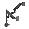 ICY BOX IB-MS702-T support d'écran plat pour bureau 144,8 cm (57") Noir