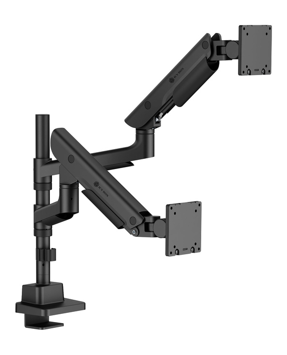 ICY BOX IB-MS702-T support d'écran plat pour bureau 144,8 cm (57") Noir