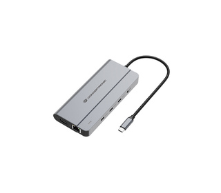 Conceptronic DONN34G station d'accueil Avec fil USB 3.2 Gen 2 (3.1 Gen 2) Type-C Gris