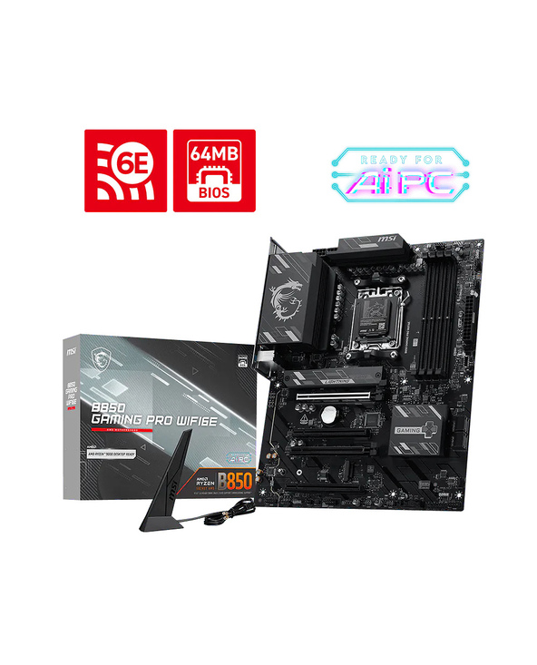 MSI B850 GAMING PRO WIFI6E carte mère AMD B850 Emplacement AM5 ATX