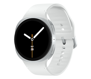 Samsung Galaxy Watch 8 3,81 cm (1.5") AMOLED 44 mm Numérique 480x480 pixels Écran tactile Argent Wifi GPS (satellite)