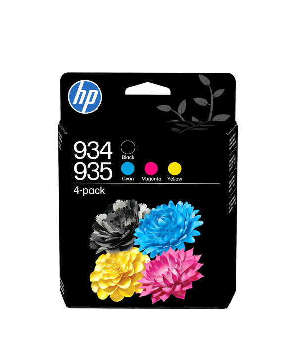 HP 934 Pack de 4 cartouches d'encre noire/ 935 Pack de 4 cartouches d'encre cyan/magenta/jaune authentiques