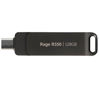 Patriot Memory Rage R550 lecteur USB flash 128 Go USB Type-A / USB Type-C 3.2 Gen 1 (3.1 Gen 1) Noir