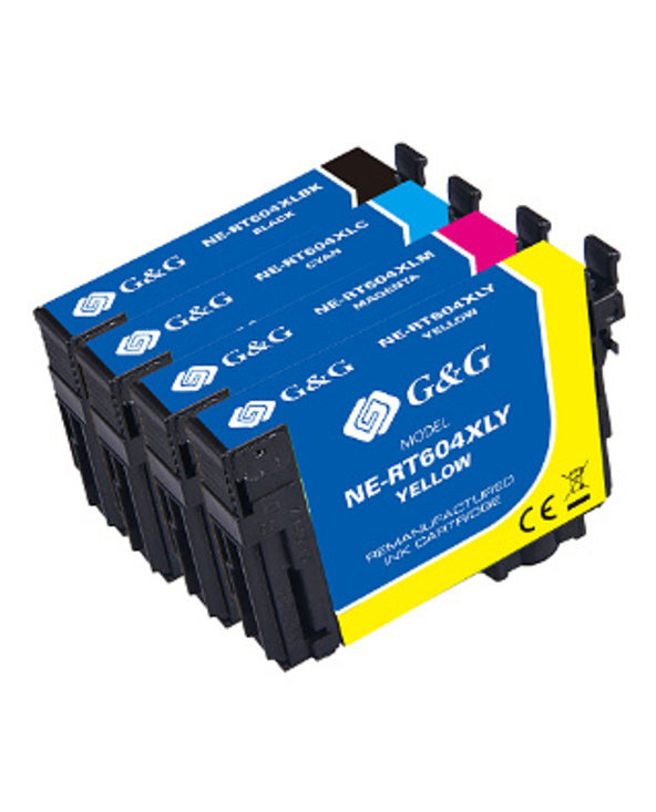 G&G NP-R2-0604XLBKCMY-R cartouche d'encre 1 pièce(s) Compatible Noir, Cyan, Magenta, Jaune