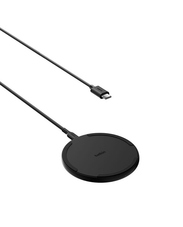 Belkin WIA012HQBK chargeur d'appareils mobiles Smartphone Noir Secteur Recharge sans fil Charge rapide Intérieure