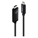 Lindy 43436 câble vidéo et adaptateur 5 m USB Type-C HDMI Noir