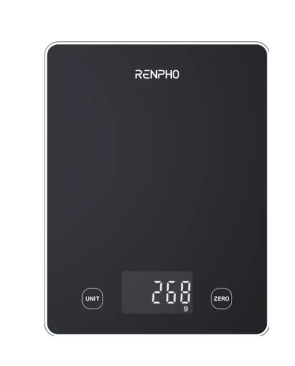 Renpho Calibra 1L Noir Comptoir Rectangle Balance de ménage électronique