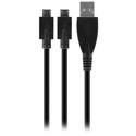 Venom VS2794 câble USB USB 2.0 USB A 2xMicro-USB B Noir