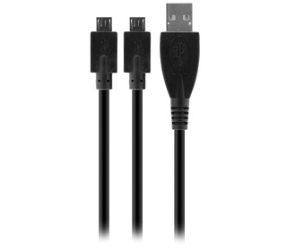 Venom VS2794 câble USB USB 2.0 USB A 2xMicro-USB B Noir