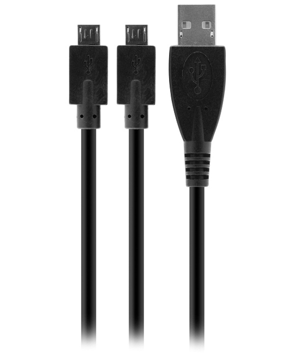 Venom VS2794 câble USB USB 2.0 USB A 2xMicro-USB B Noir
