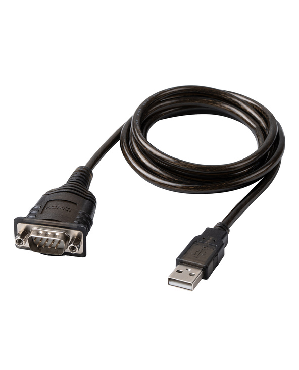 Lindy 43413 câble Série Gris 1,5 m USB Type-A RS-232