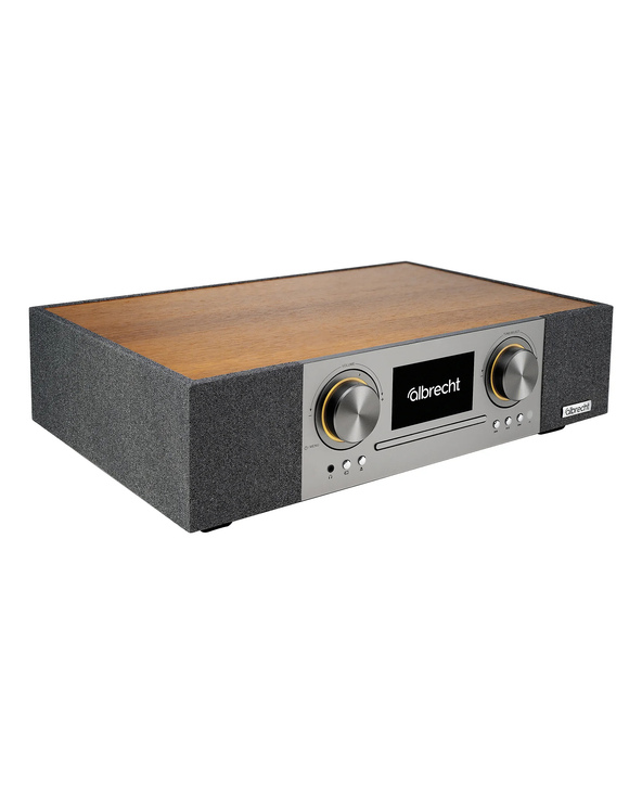 Albrecht DR 1000 Analogique et numérique 30 W FM, DAB+ Noyer Lecture de MP3