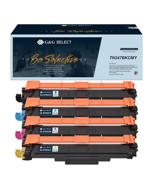 G&G 21134 Cartouche de toner 4 pièce(s) Compatible Noir, Cyan, Magenta, Jaune