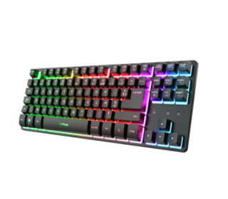 Trust Gaming GXT 831 Thado TKL clavier FR sans fil +USB AZERTY Français Noir