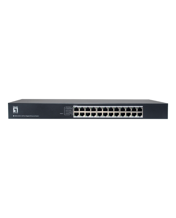 LevelOne GEU-2432 Non-géré Gigabit Ethernet (10/100/1000) 1U Gris