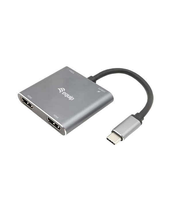 Equip 133484 station d'accueil Avec fil USB 3.2 Gen 1 (3.1 Gen 1) Type-C Argent