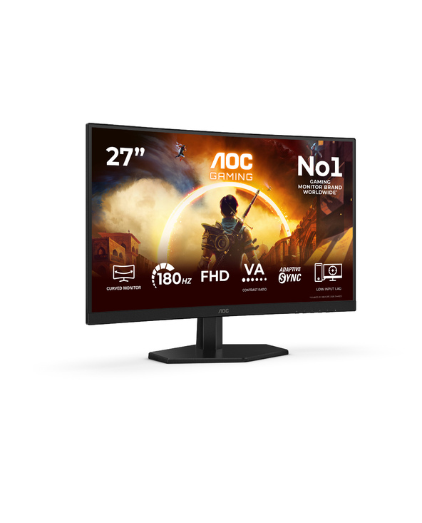 AOC G4 27" IPS FHD 180HZ LCD Full HD 4 ms Noir, Rouge