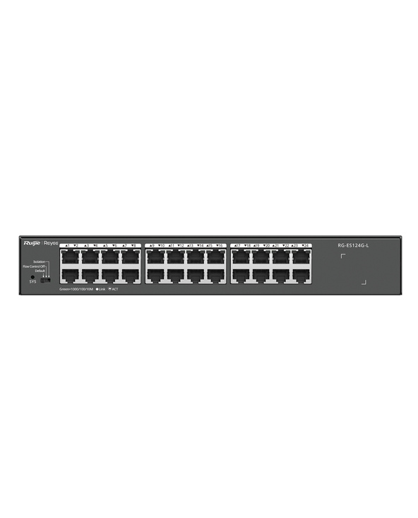 Ruijie Networks RG-ES124G-L commutateur réseau Non-géré L2 Gigabit Ethernet (10/100/1000) Noir
