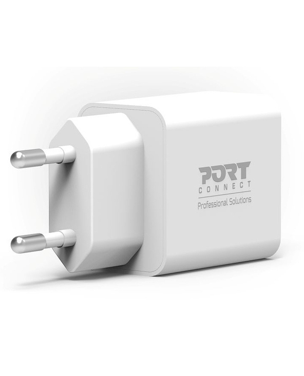 Port Designs PORT Connect 902036EUB chargeur d'appareils mobiles Universel Blanc Secteur Charge rapide Intérieure