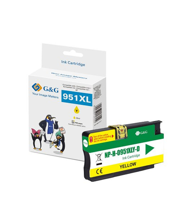 G&G 13971 cartouche d'encre 1 pièce(s) Compatible Rendement élevé (XL) Jaune