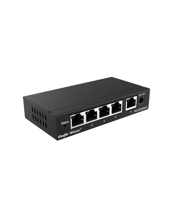 Ruijie Networks RG-ES205GC commutateur réseau Géré L2 Gigabit Ethernet (10/100/1000) Noir