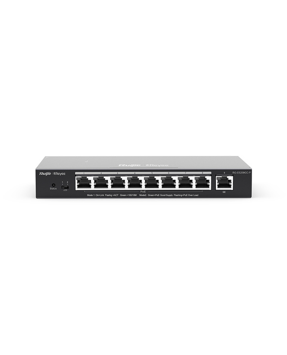 Ruijie Networks RG-ES209GC-P commutateur réseau Géré Gigabit Ethernet (10/100/1000) Connexion Ethernet, supportant l'alimentatio