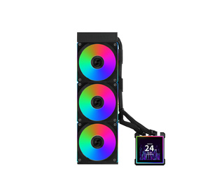 Lian Li HydroShift II LCD-S 360 CL Processeur Kit watercooling 12 cm Noir 1 pièce(s)