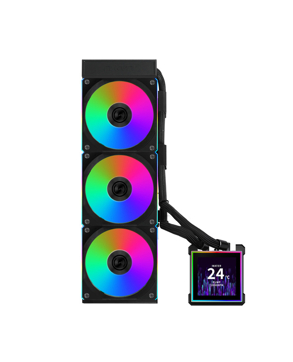 Lian Li HydroShift II LCD-S 360 CL Processeur Kit watercooling 12 cm Noir 1 pièce(s)