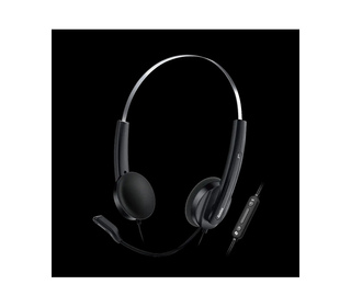Genius Computer Technology HS-220U casque Avec fil Arceau Bureau/Centre d'appels USB Type-C / USB Type-A Noir